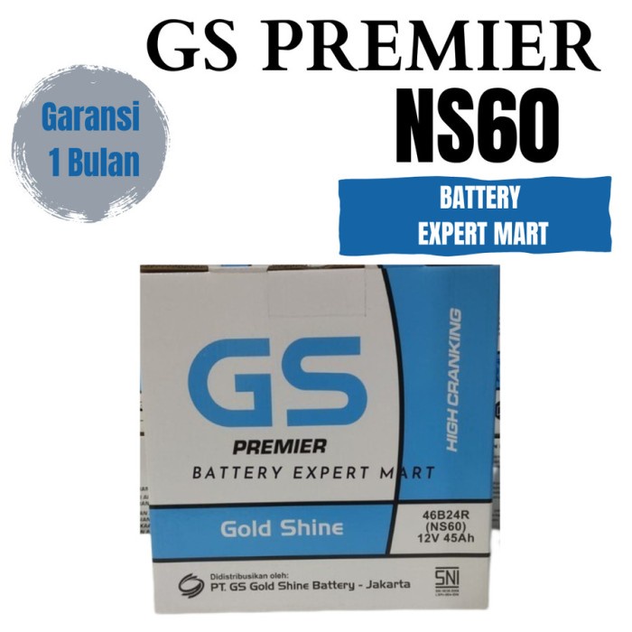 ✅New Aki Mobil Goldshine Ns60 Toyota HiluxEtios Valco Korona Accu Basah Berkualitas