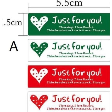 

.........] Sticker Label Segel Toples Aneka Warna Motif Just For You Seal Kemasan