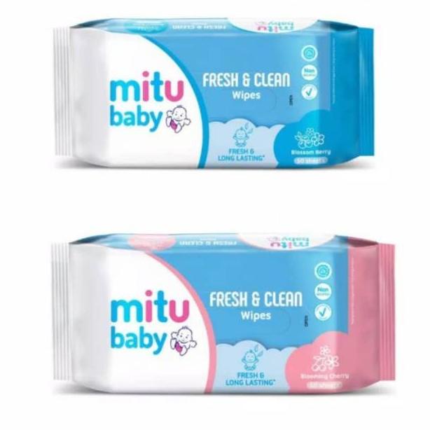 Mitu Baby Fresh & Clean Wipes 20 sheets/ Tisu Basah Mitu Baby Wipes Fresh & Clean 20s/ Tissue Basah