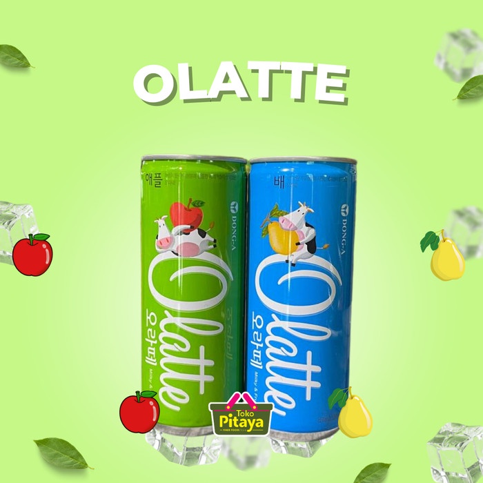 

Buruan serbu] OLATTE Fruity Latte Minuman Rasa Susu Buah Apple / Peach / Pear 240ml