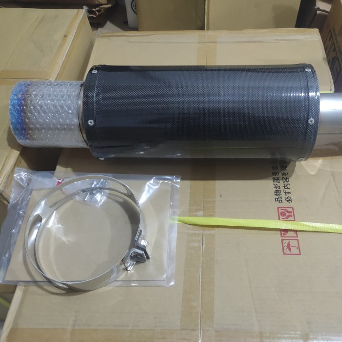 [Original] Hks Hi Power Universal Dry Carbon Muffler 31012-Ba001 75Mm/3 Inlet Terbatas