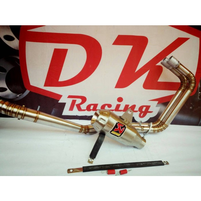 [Original] Knalpot Racing Akrapovic Gp Kawasaki Ninja 250 Karbu Fulsystem Terbaru