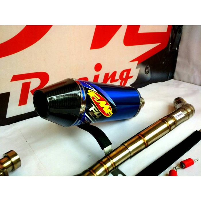 [Original] Knalpot Racing Kawasaki Klx 150 Fmf Blue Series High Quality Berkualitas