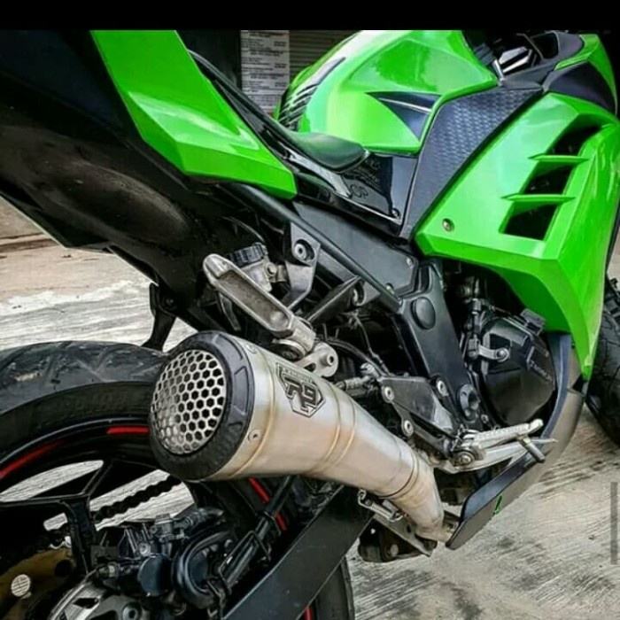 [Original] Knalpot Ninja 250 Cc Injeksi Merek R9 Type Gpx Dijamin Ori Berkualitas