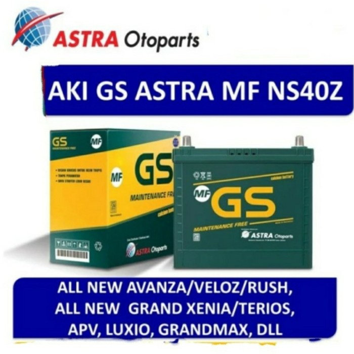 [Original] Aki Mf Gs Astra Ns40Z / Ns 40 Z / Ns 40Z / 36B20R - Avanza Xenia Veloz Diskon