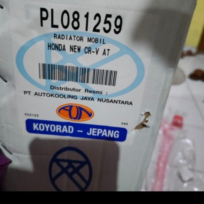 [Ori] Radiator Honda Crv Gen 2 2003-2006 Matic Koyorad Original Diskon