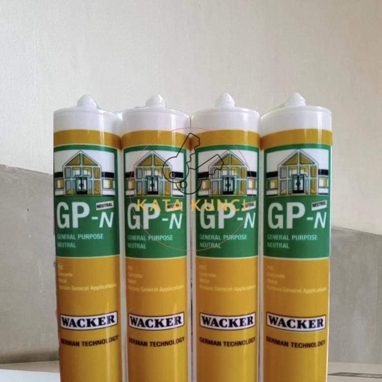 FLASH PROMO GPN GP WACKER NETRAL TANPA BAU ASAM LEM SEALANT KACA AQUARIUM SEALANT SANITARY TOP BRAND