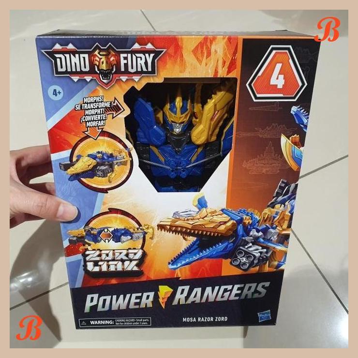 | anb | hasbro power ranger dino fury mosa razor zord zord link 4