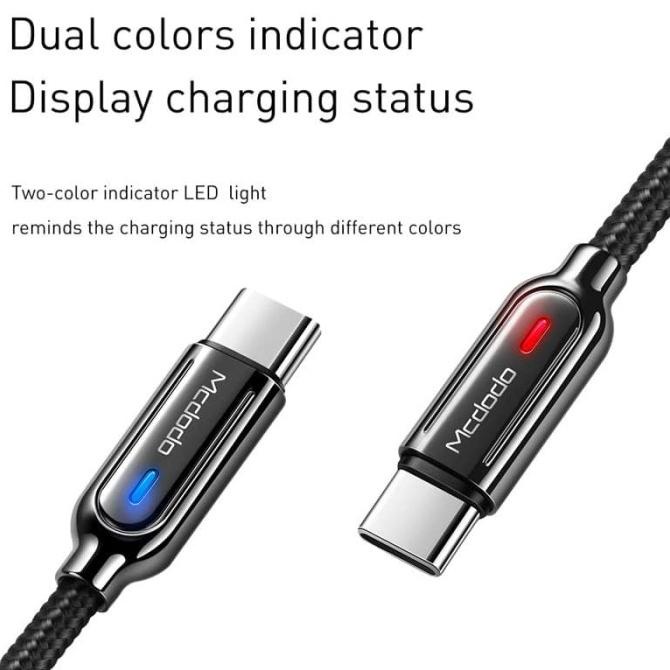 var MCDODO CA-6190 Auto Power Off Kabel Type C Fast Charging Disconnect