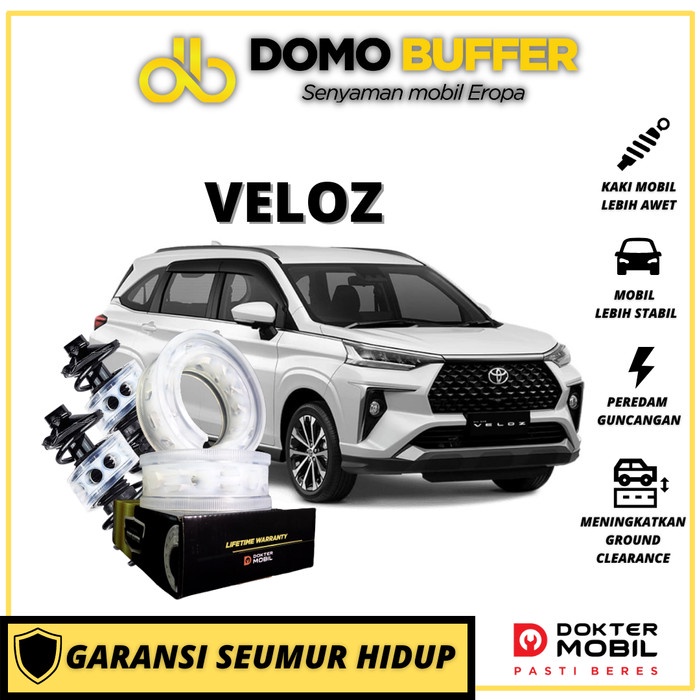 [Baru] Domo Buffer Veloz - 1 Box 2Pcs  Spring Buffer Dokter Mobil Terbaik Limited
