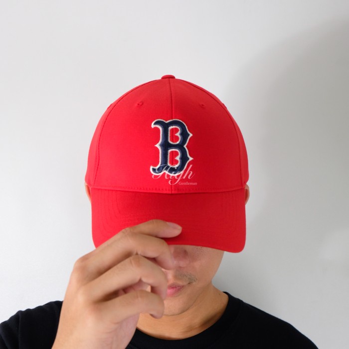 ✨Ready Mlb Boston Redsox New Fit Ball Cap Red 100 Original Terbatas
