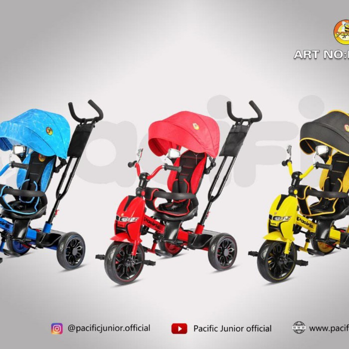 ✨Original Sepeda Anak Roda Tiga Stroller Pacific 9952 Berkualitas