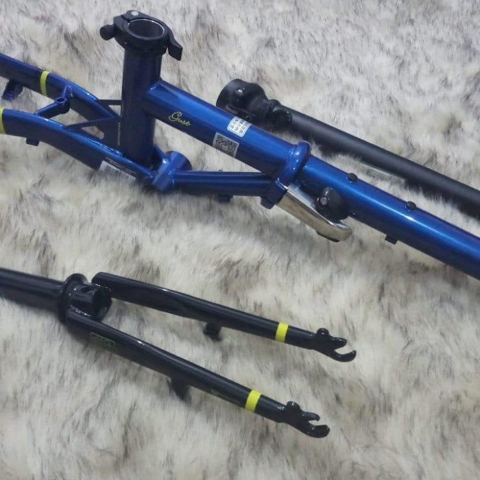 ✨Ori Frame Sepeda Lipat Fnhon Gust Biru Berkualitas