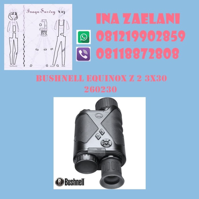 ✨Original Bushnell Equinox Z 2 3X30 Digital Night Vision Monocular 260230 Berkualitas