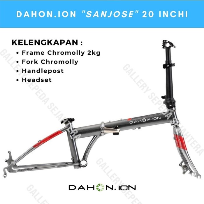 ✨Ori Frame Sepeda Lipat Dahon Ion Sanjose Terbatas