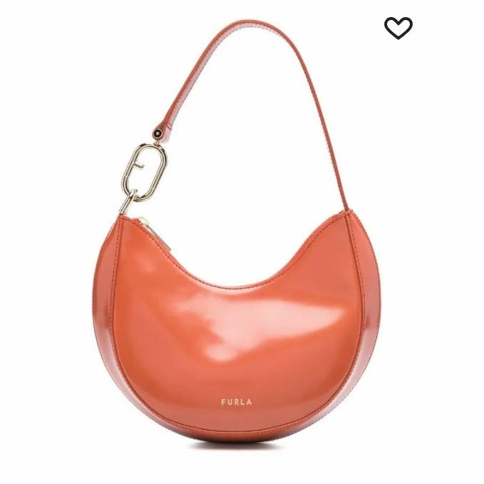 ✨New Furla Primavera Small Shoulder Bag Wb00475 Tangerine Berkualitas