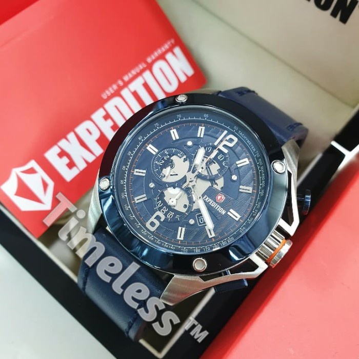 ✨Termurah Jam Tangan Pria Expedition E 6697 M Silver Blue Berkualitas