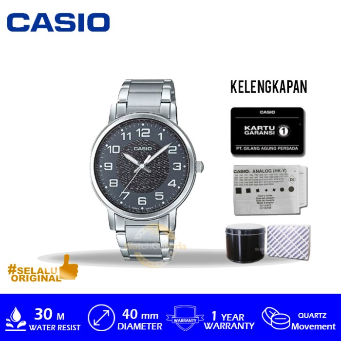 ✨Termurah Jam Tangan Casio Mtp-E159D-1Bdf With Box Kaleng Bergaransi Resmi Diskon