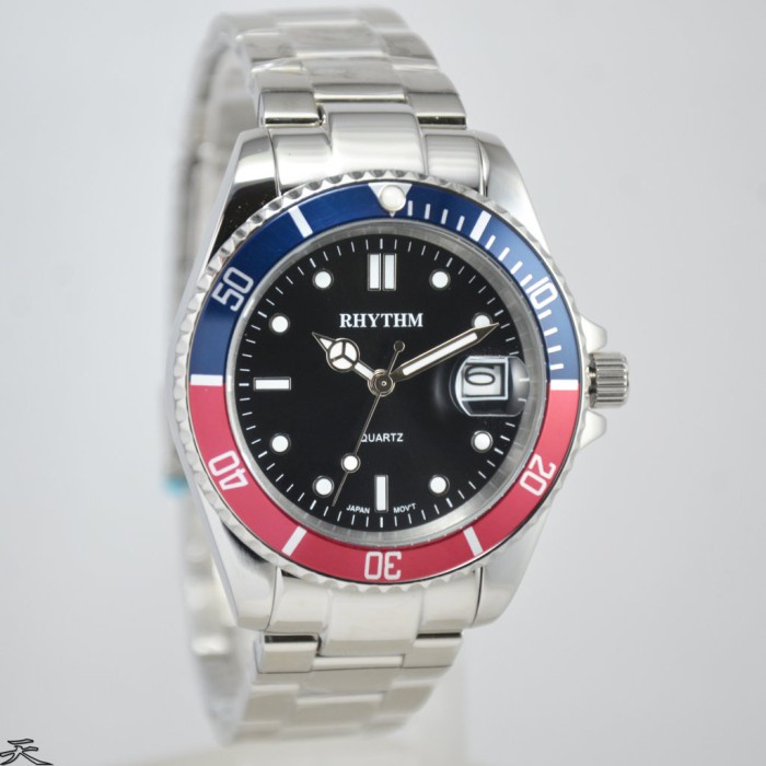 ✨Termurah Rhythm Rq1601S06 - Jam Tangan Pria Original - Silver Terbaru