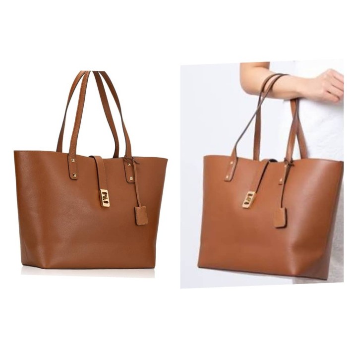 ✨New Mk Karson Tote Luggage Leather Berkualitas