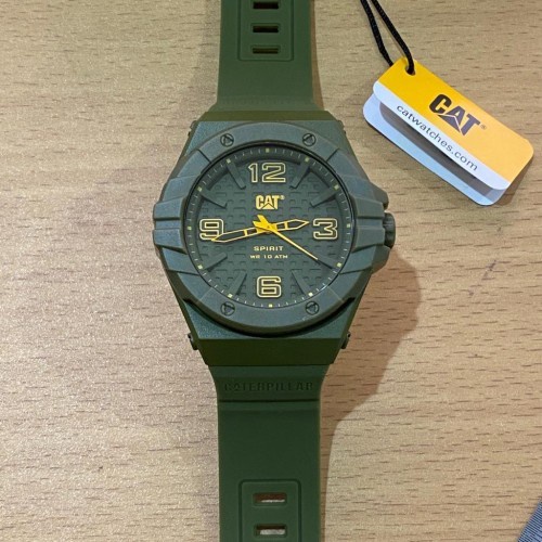 ✨Sale Caterpillar Cat Le.111.28.838 Green Jam Pria Original Ori Limited