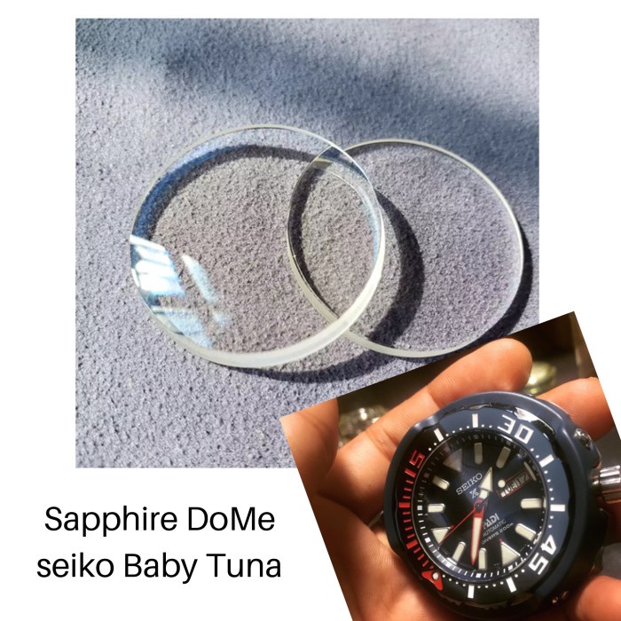 ✨Ready Kaca Crystal Sapphire Seiko Baby Tuna -Dome Seiko Gratis Pasang Diskon