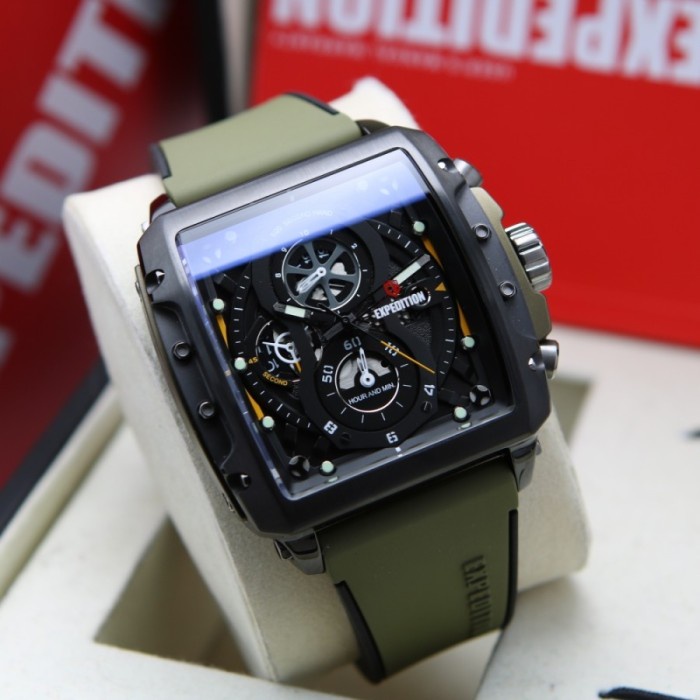 ✨Ready Expedition E6811 E 6811 Black Green Army Pria. Original Limited