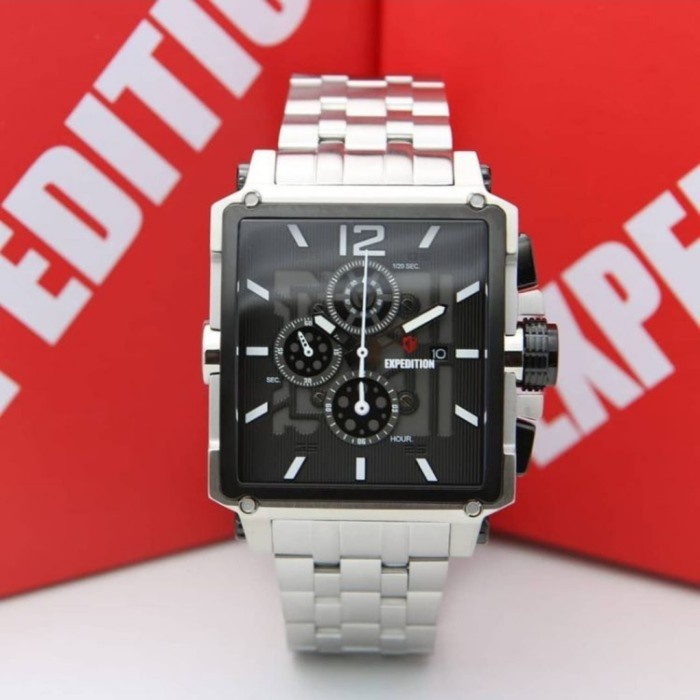 ✨Ready Expedition E6618M Chronograph Black Dial Stainless Steel Men'S Watch Limited