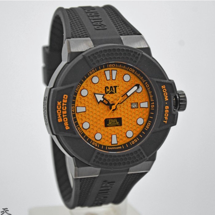 ✨Ready Caterpillar Sf16121711 - Jam Tangan Pria Rubber Original Diskon