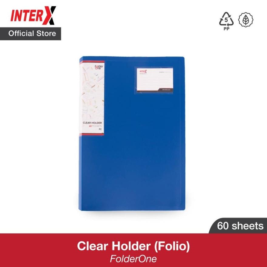 

Terjangkau - Clear holder 60 lembar FOLIO F4 / dokumen keeper folio F4 folder one - !