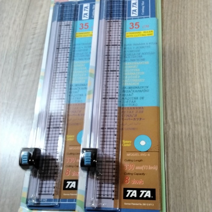 

>*>*>*>*] Standard ruler 35cm & rolling cutter with cutting mat TATA