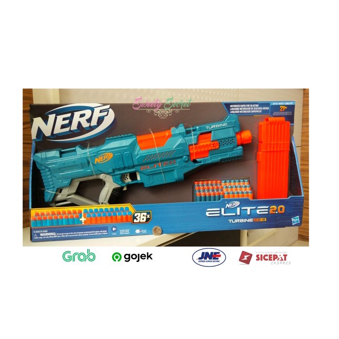 ✅Sale Mainan Anak Nerf Elite 2.0 Turbine Cs-18 Original New Rapidstrike Berkualitas