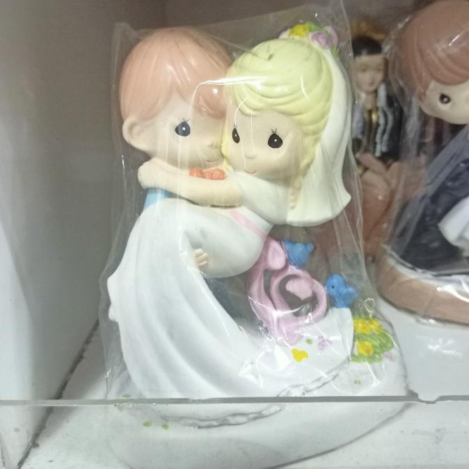 

(:(:(:(] Topper Precious Moment Wedding Bride Groom Romantic