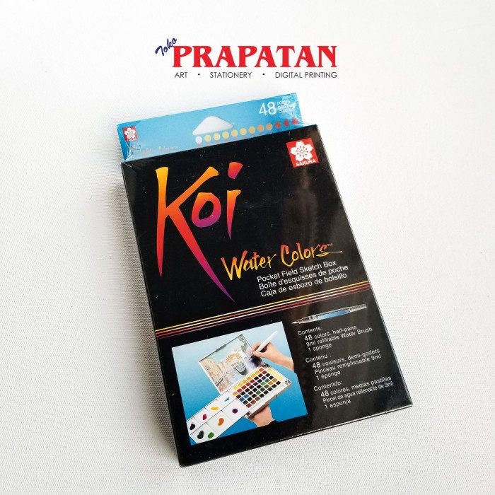 

Promo Sakura Koi Water Color 48 Warna