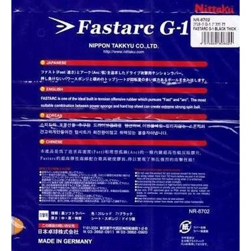 NITTAKU FASTARC G1 Karet Bet Pingpong Tenis Meja ORIGINAL SEGEL NO KW