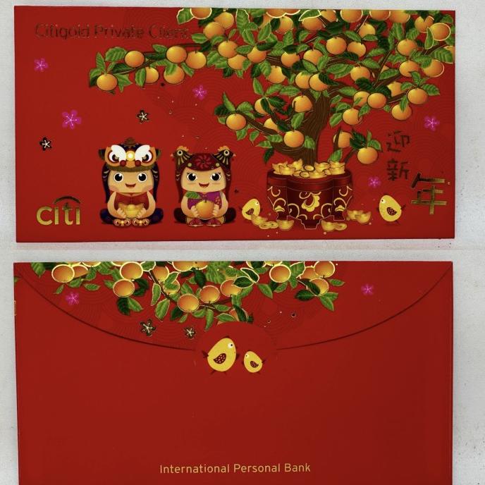 

Motchilneed // Angpao Imlek Angbao Hongbao Sincia Amplop Merah Singapore Citi Bank Original