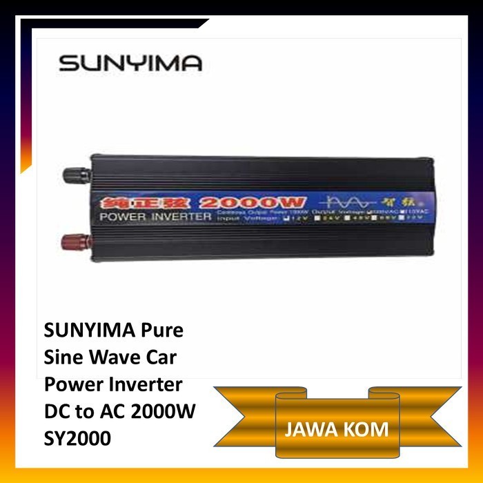 ✅Ori Psw Power Inverter 2000W Dc 12V To Ac 220V 2000W-Sunyima Diskon