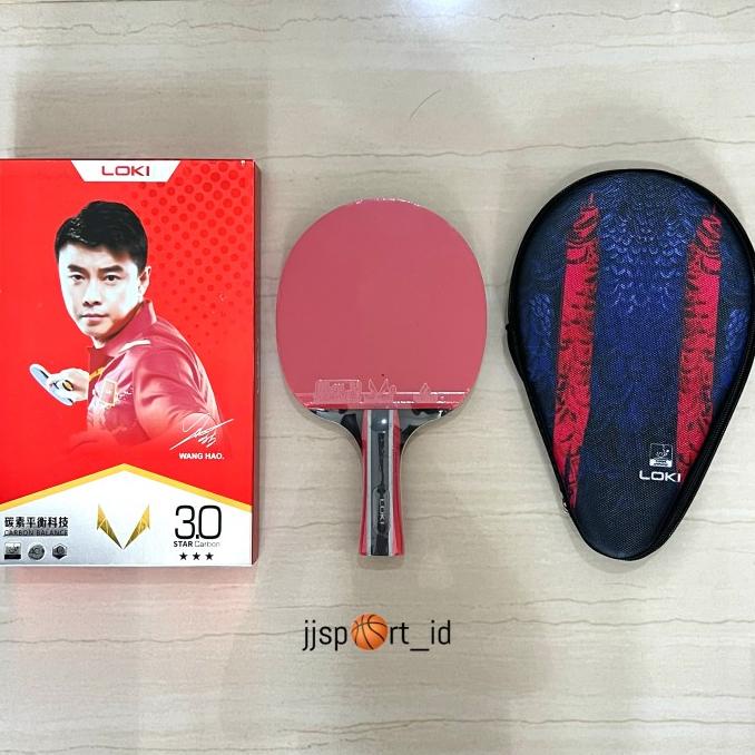 Bet Pingpong Bat Tenis Meja Bat Pingpong LOKI 3star Carbon ORIGINAL