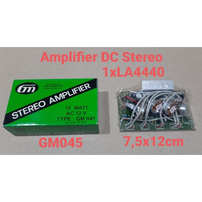 :::::::] GM Kit Stereo Amplifier LA4440 Amp St GM 045