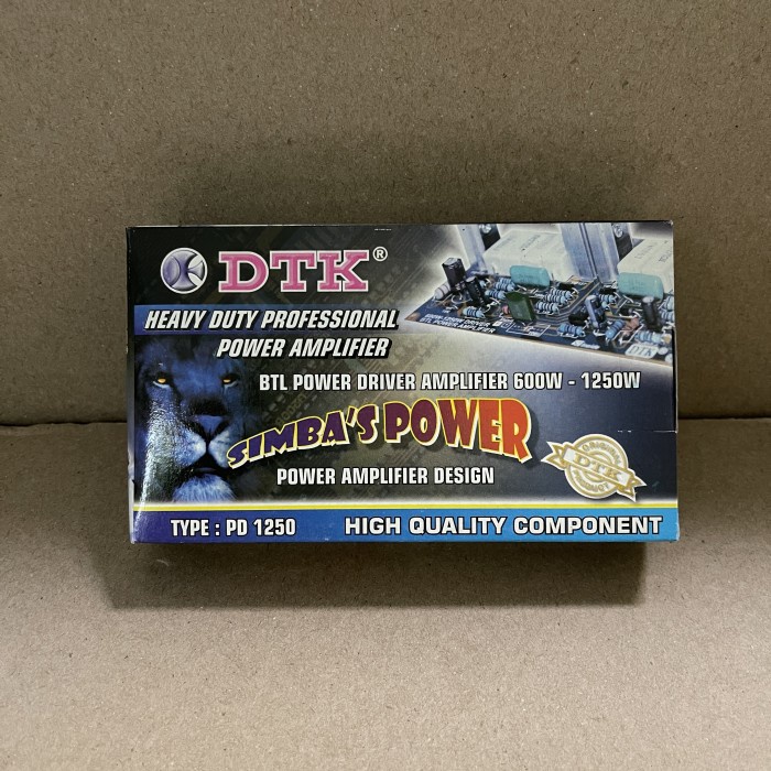 ] DTK Kit BTL driver Simba 600 - 1250 watt Power Ampli design Pd 1250