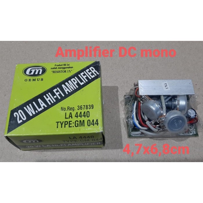 :0:0:0] GM Kit 20W LA4440 Hifi Amplifier Amp DC Mono GM 044