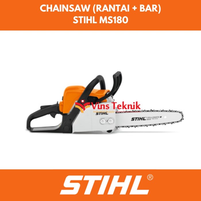 ✅Baru Stihl Ms180 Mesin Potong Kayu 14 Inch Chainsaw 14 Ms 180 Terbaru