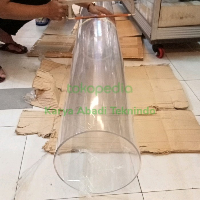 [Ori] Pipa Akrilik 100Mm X Id 90Mm/ Pipa Akrilik Od 100Mm/ Acrylic Pjg 150Cm Terbatas