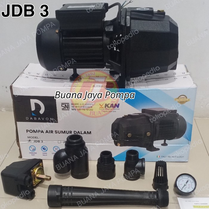 [Ori] Pompa Air Jet Pump Dabavon Jdb3 250Watt Sni Dan Bergaransi Berkualitas