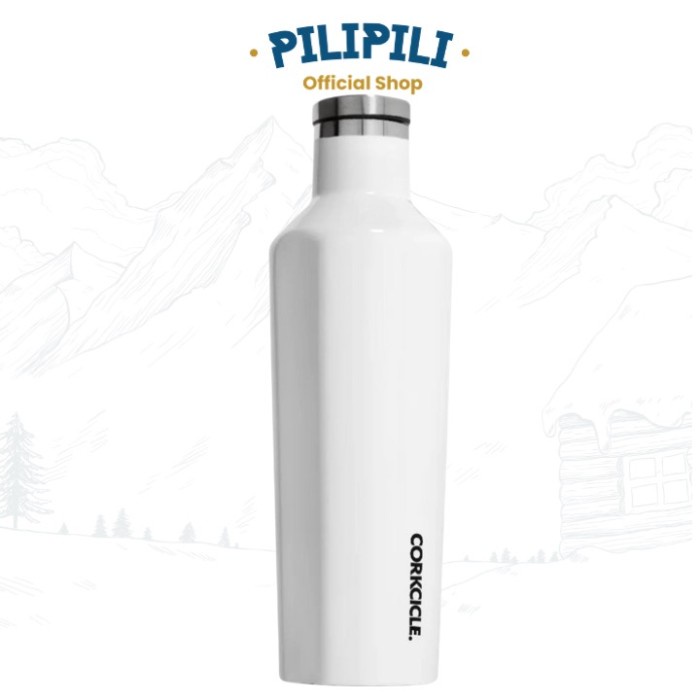[New Ori] Tumbler Corkcicle Canteen 25 Oz / 750 Ml Gloss White Limited