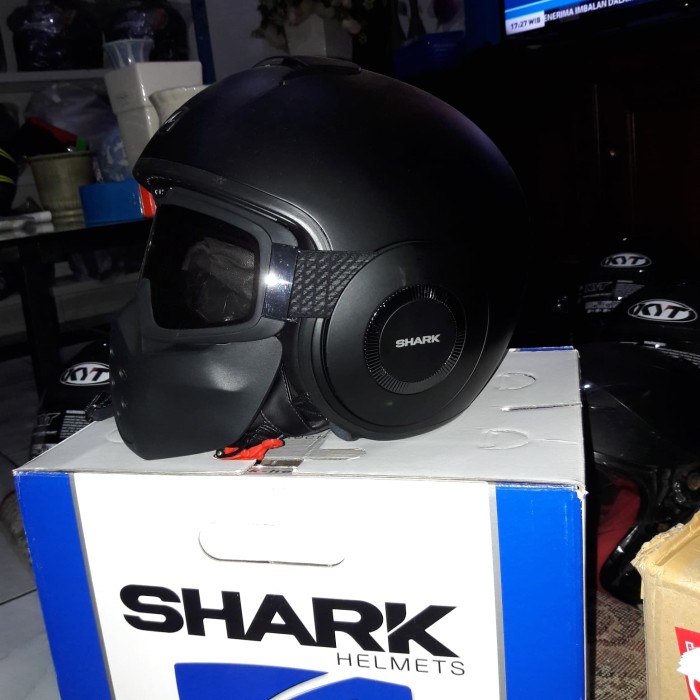 ✨Termurah Helm Shark Raw Black Doff Black Matte Shark New Terbatas