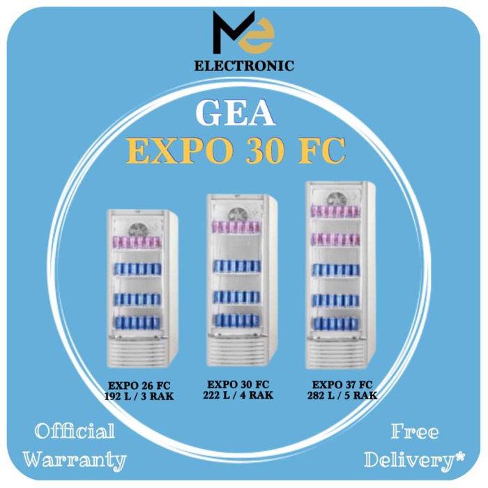 [Baru] Showcase Gea Expo30Fc  Showcase Gea Expo 30Fc  Gea Expo 30 Fc 222L Berkualitas