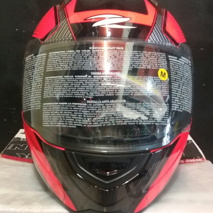 ✨Termurah Helm Full Face Zeus 811 Motif Neon Orange/Al6 Black Zs 811 Terbatas