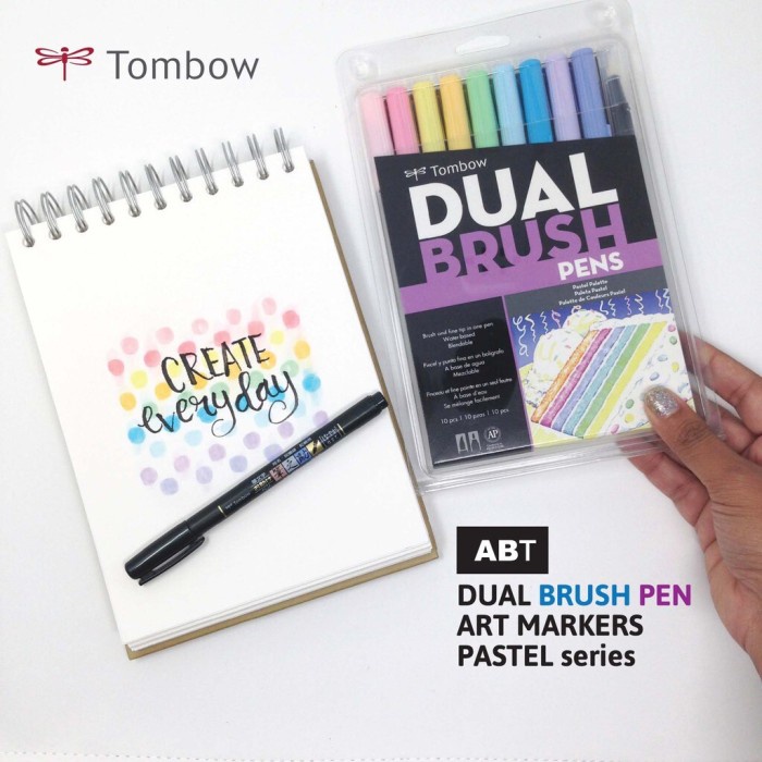 

Gaya Tombow Dual Brush Abt Set 10 Pastel Palette