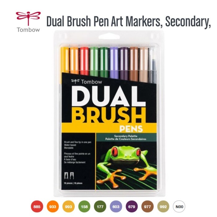 

Gaya Tombow - Abt Dual Brush Pen Art Markers - Abt Secondary Pallete